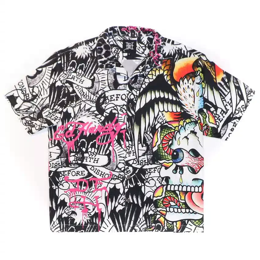 Battle Skull Boxy Camp Shirt Battle Skull Boxy Camp Shirt