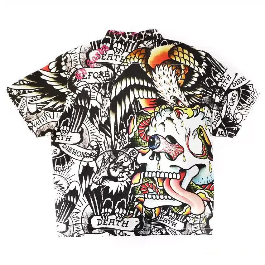 Battle Skull Boxy Camp Shirt Battle Skull Boxy Camp Shirt