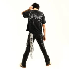 Cross Cropped Mens Boxy Tee