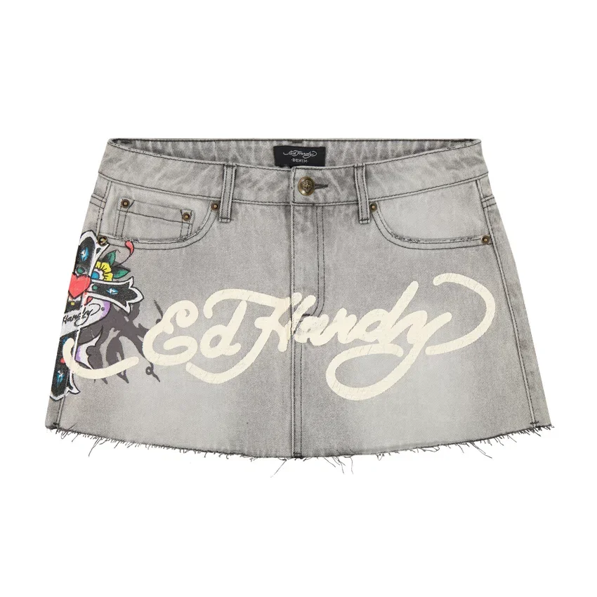 Cross Denim Mini Skirt Cross Denim Mini Skirt