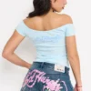 Cross Wings Off Shoulder Top Cross Wings Off Shoulder Top