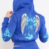 Cross Wings Zip Front Hoodie Cross Wings Zip Front Hoodie