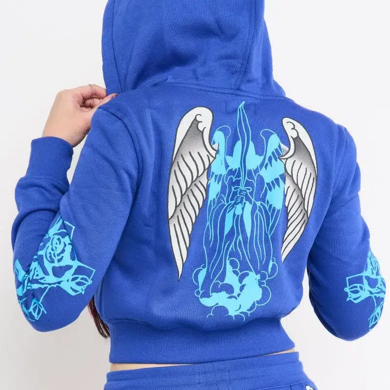 Cross Wings Zip Front Hoodie Cross Wings Zip Front Hoodie