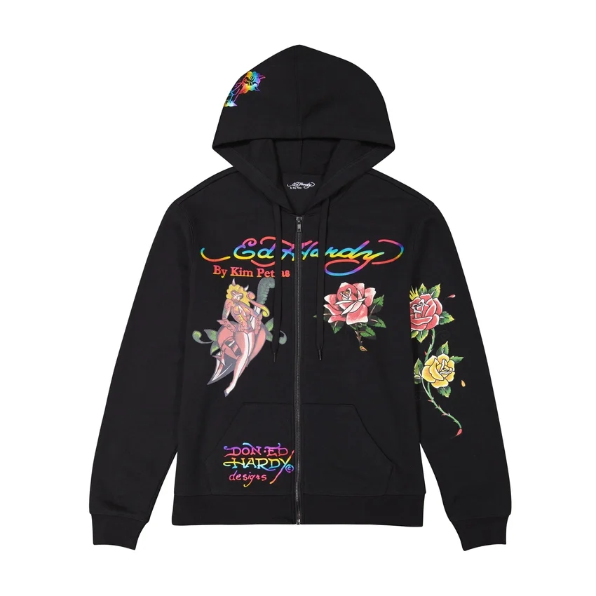 Dagger Girl Zip Front Hoodie Dagger Girl Zip Front Hoodie
