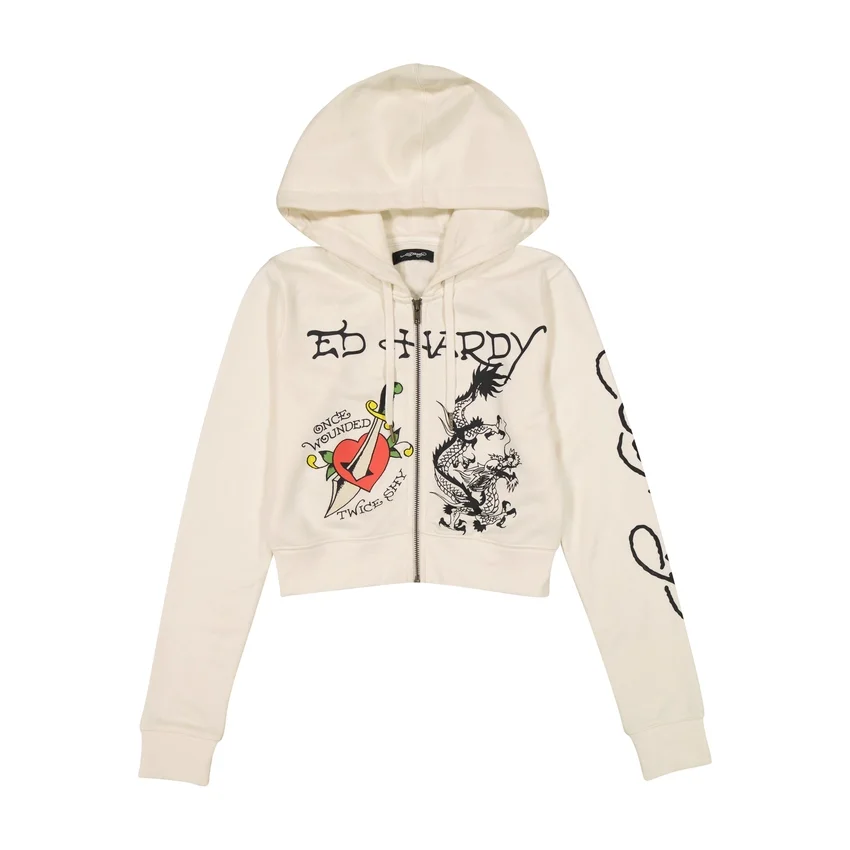 Dagger Heart Cropped Hoodie Dagger Heart Cropped Hoodie