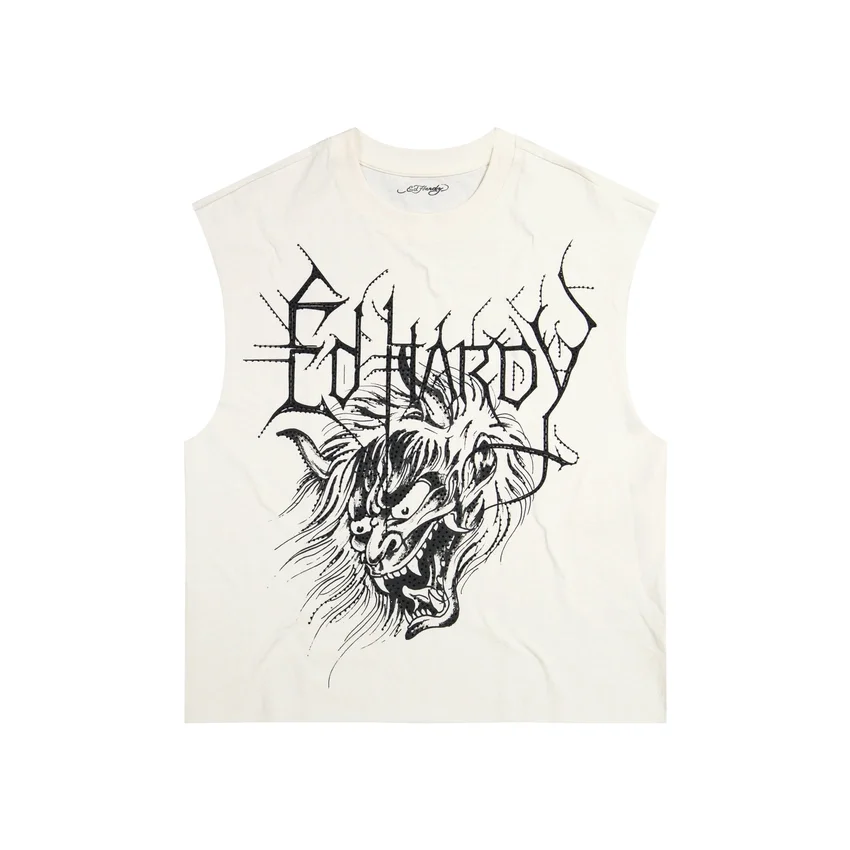 Demon Head Rhinestone Boxy Cropped Tee Demon Head Rhinestone Boxy Cropped Tee
