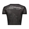 Dragon Print Mesh Shirt