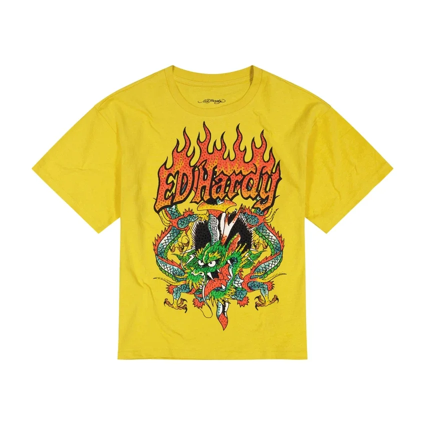 Dragons Rhinestone Boxy Tee Dragons Rhinestone Boxy Tee