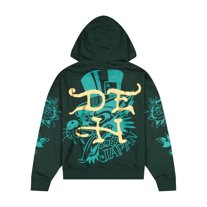 Fire Panther Rhinestone Boxy Fleece Hoodie Fire Panther Rhinestone Boxy Fleece Hoodie