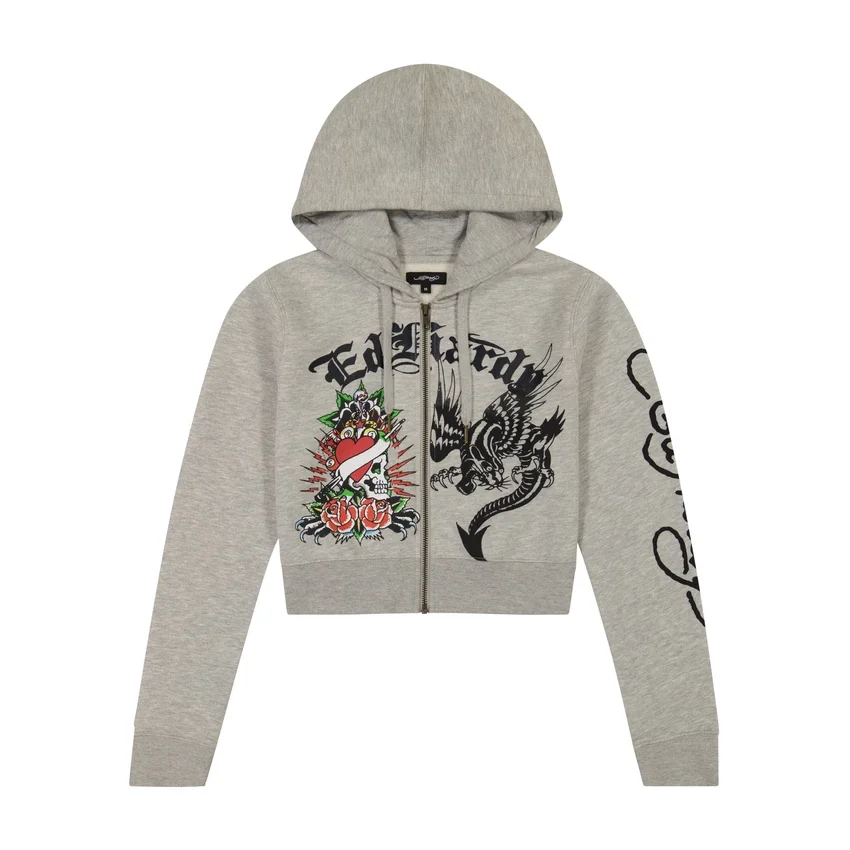 Heart Roses Zip Hoodie Heart Roses Zip Hoodie