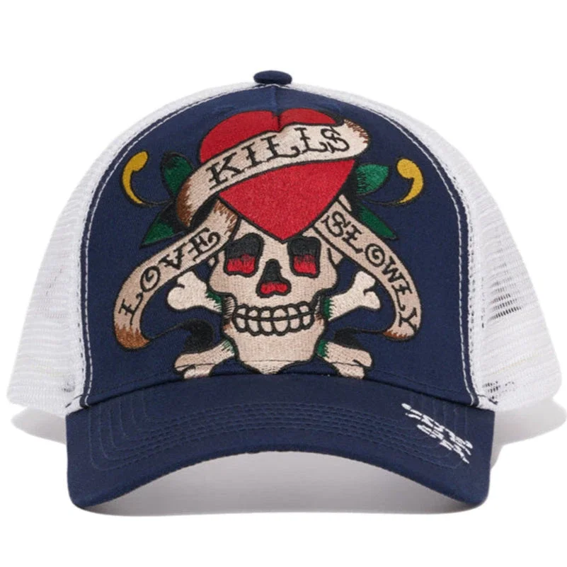 Heart Skull Trucker Hat Heart Skull Trucker Hat