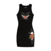 Heart Wings Cut Out Rib Tank Dress Heart Wings Cut Out Rib Tank Dress
