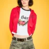 Heart Wings Raglan Cap Sleeve Tee