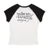 Heart Wings Raglan Cap Sleeve Tee