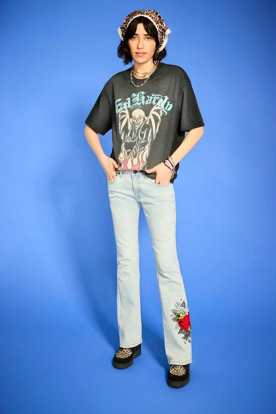 Hearts Low Waist Bootcut Jean Hearts Low Waist Bootcut Jean