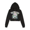 Ice Flower Zip Front Hoodie