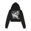 Ice Flower Zip Front Hoodie