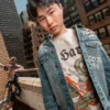 Limited Edition Rhinestone Dragon Ls Tee