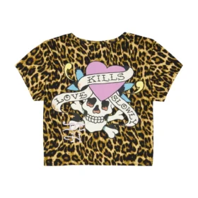 LKS Pink Skull Baby Tee LKS Pink Skull Baby Tee