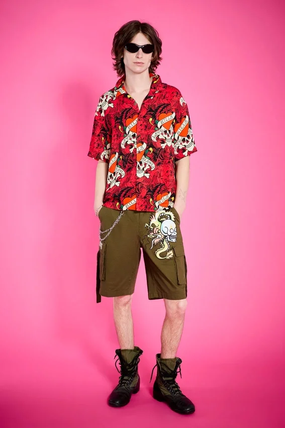 LKS Skull Boxy Camp Shirt LKS Skull Boxy Camp Shirt