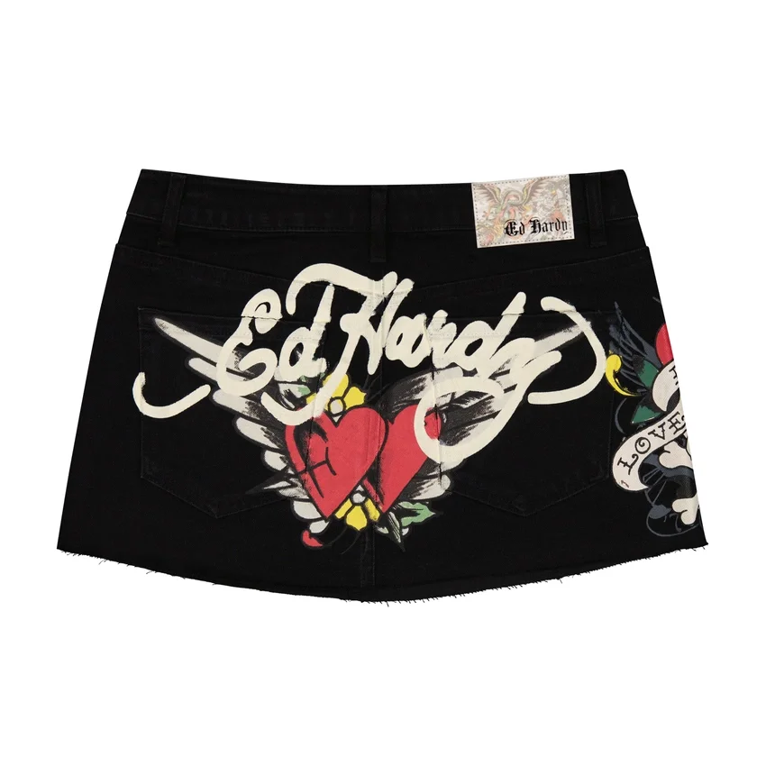 LKS Skull Denim Skirt LKS Skull Denim Skirt