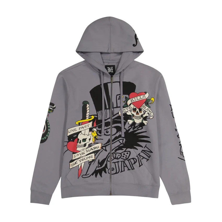 LKS Skull Hoodie – Light Grey LKS Skull Hoodie – Light Grey