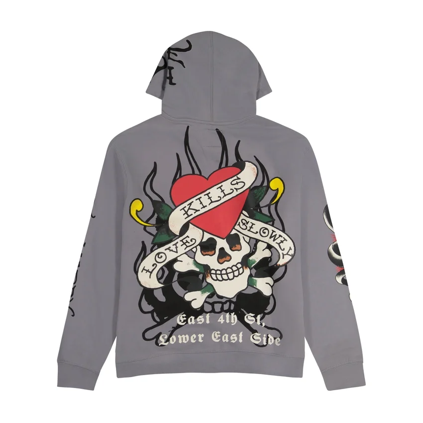 LKS Skull Hoodie – Light Grey LKS Skull Hoodie – Light Grey