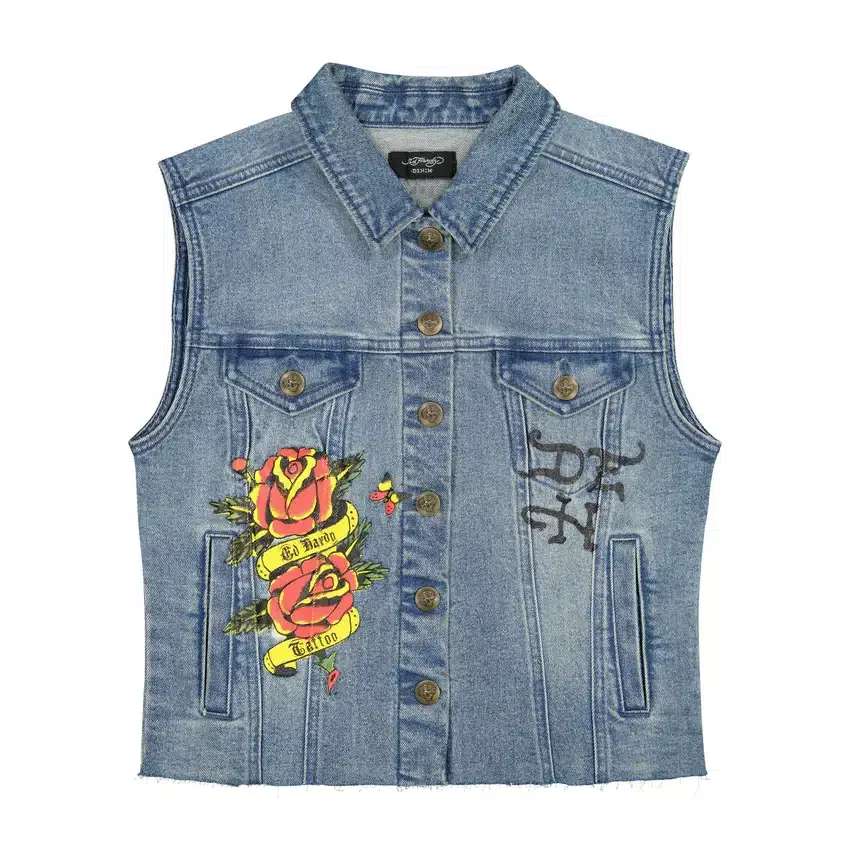 LKS Skull Trucker Denim Vest LKS Skull Trucker Denim Vest