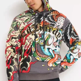 Multi Skulls Boxy Hoodie