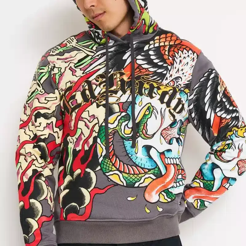 Multi Skulls Boxy Hoodie Multi Skulls Boxy Hoodie