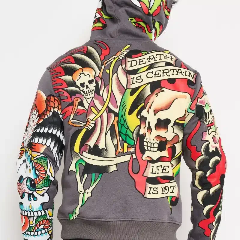 Multi Skulls Boxy Hoodie Multi Skulls Boxy Hoodie