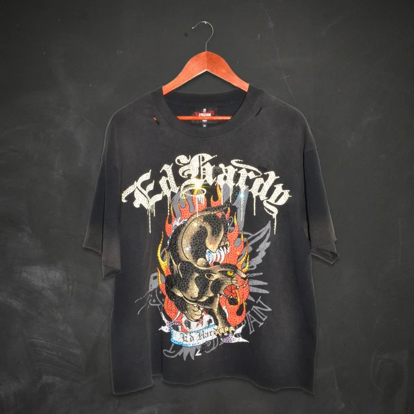 Panther Cropped Mens Boxy Tee Panther Cropped Mens Boxy Tee