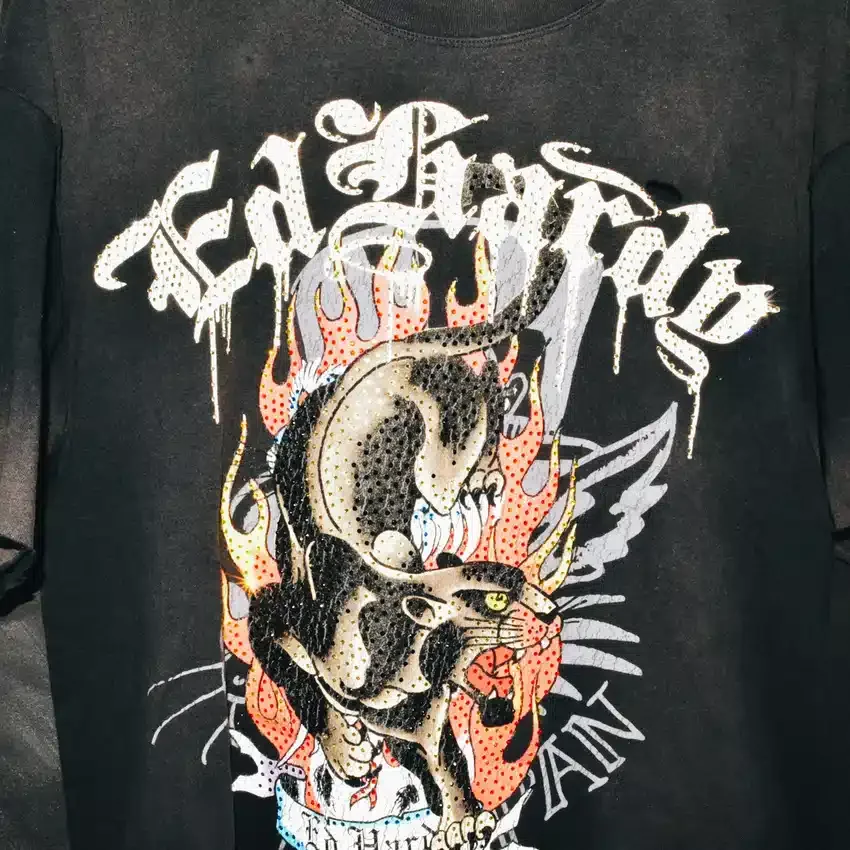 Panther Cropped Mens Boxy Tee Panther Cropped Mens Boxy Tee