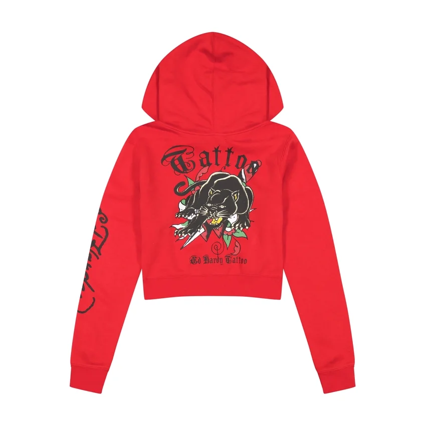 Panther Dagger Cropped Hoodie Panther Dagger Cropped Hoodie
