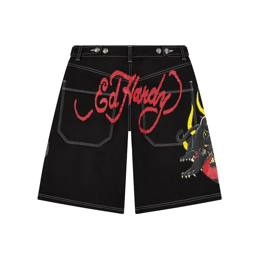 Panther Heart Denim Shorts Panther Heart Denim Shorts