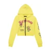 Phoenix Cropped Hoodie – Lemon