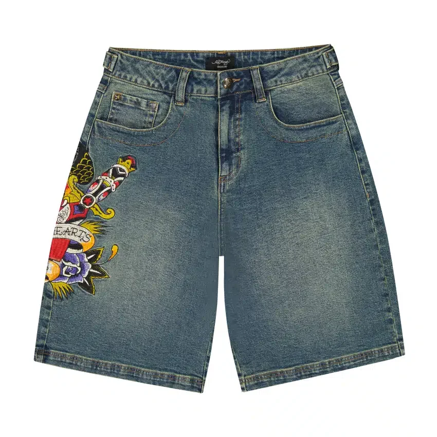 Pierced Eagle Denim Jort Pierced Eagle Denim Jort