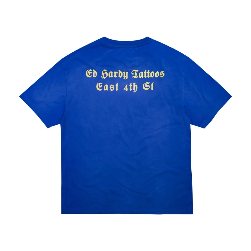 Sacred Heart Boxy Tee – Vintage Cobalt Sacred Heart Boxy Tee – Vintage Cobalt