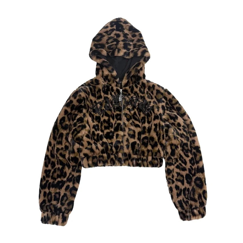 Sacred Heart Faux Fur Hooded Jacket Sacred Heart Faux Fur Hooded Jacket