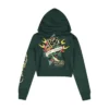 Sacred Heart Zip Front Rhinestone Hoodie