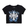 Skull Crosses Rhinestone Baby Tee