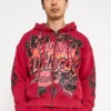 Skull Flowers Boxy Zip Hoodie