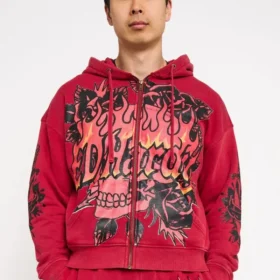 skull flowers boxy zip hoodie 1 280x280 - Skull Flowers Boxy Zip Hoodie