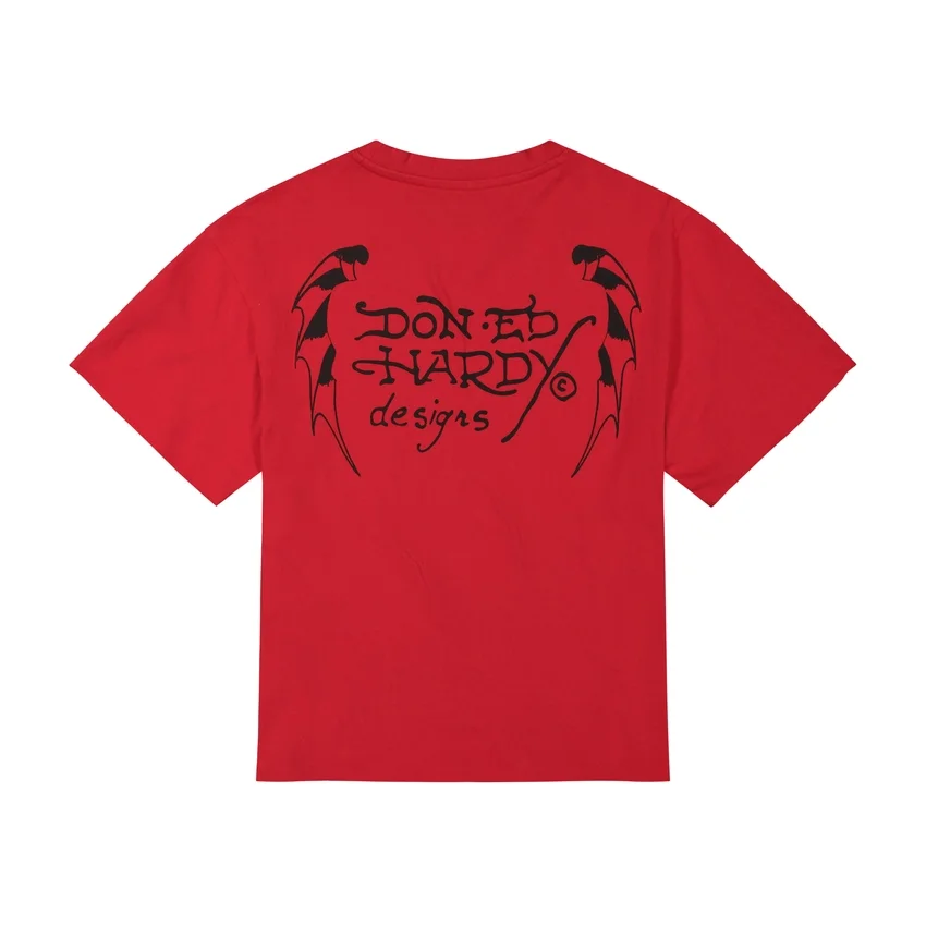 Skull Roses Boxy Cropped Tee Skull Roses Boxy Cropped Tee