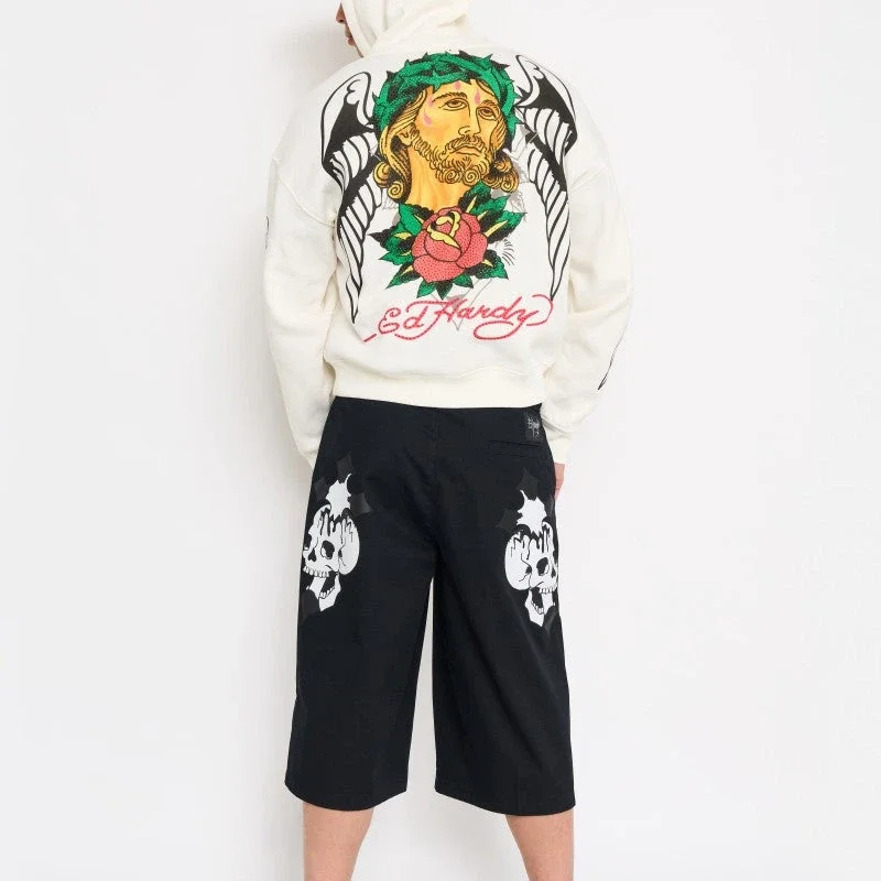 Skulls Long Twill Workwear Shorts Skulls Long Twill Workwear Shorts