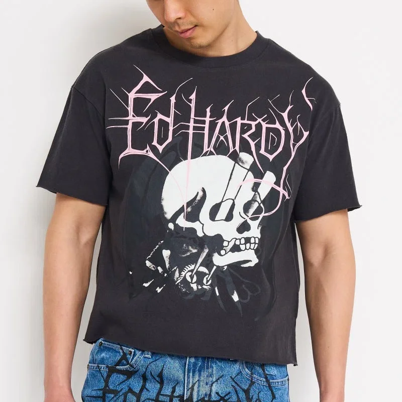 Spider Skull Boxy Cropped Tee Spider Skull Boxy Cropped Tee