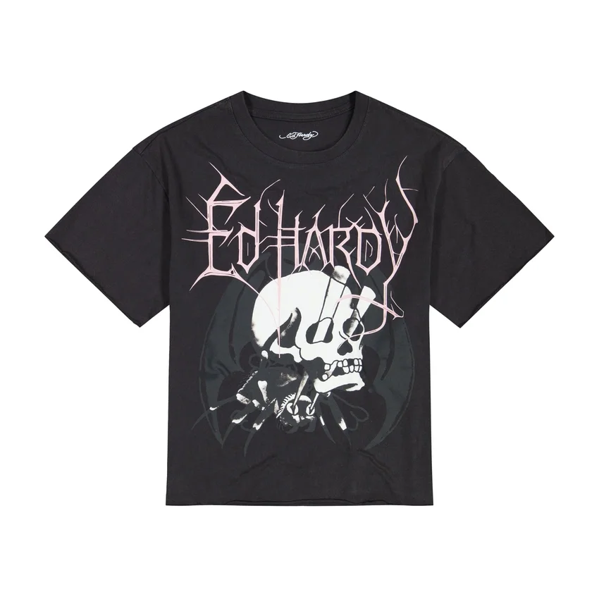 Spider Skull Boxy Cropped Tee Spider Skull Boxy Cropped Tee