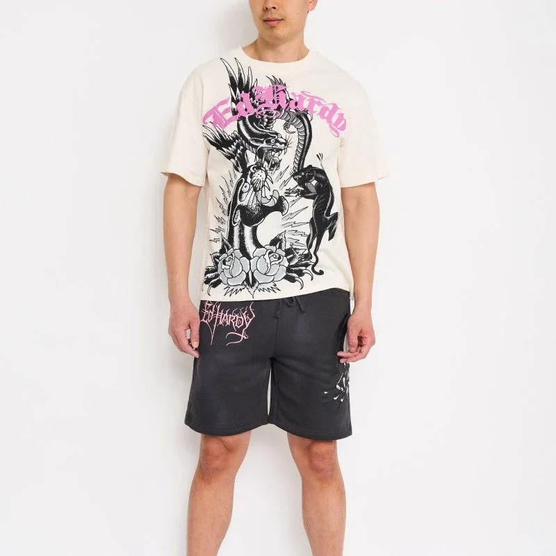 Spider Skull Fleece Shorts Spider Skull Fleece Shorts