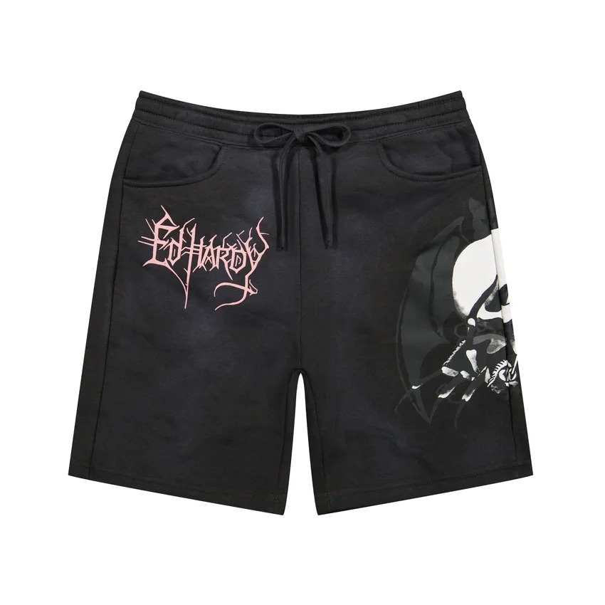 Spider Skull Fleece Shorts Spider Skull Fleece Shorts