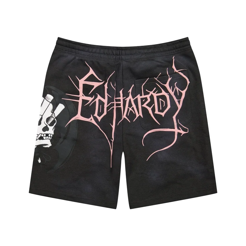 Spider Skull Fleece Shorts Spider Skull Fleece Shorts